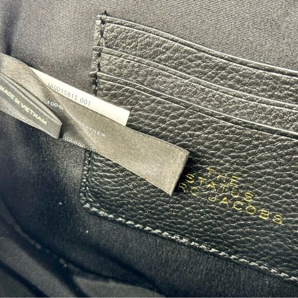 🆕 THE MARC JACOBS 🧿 NWT The Status Round Crossbody, Black - Picture 9 of 15